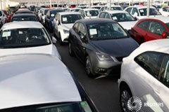 Las exportaciones españolas siguen en máximos, pese a caer en noviembre Automóviles nuevos en la fábrica de SEAT en Martorell el 12 de noviembre de 2013