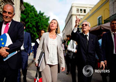 Federica Mogherini, recorriendo La Habana. Ene 3, 2018