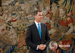 El rey Felipe VI en el Palacio de la Zarzuela de Madrid, el pasado 25 de abril de 2016
