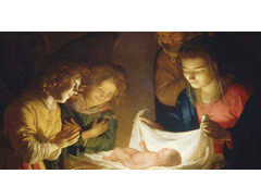 Feliz Navidad Postal clásica de Navidad