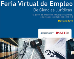 Cartel de la Feria Virtual de Empleo.