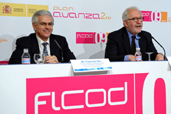 Francisco Ros, Secretario de Estado de Telecomunicaciones y para la Sociedad de la Información, junto a Mario Pezzini, Director adjunto de la División de Administración Pública y Estudios Territoriales de la OCDE