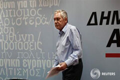 El partido griego Izquierda Democrática se retira del Gobierno El líder de Izquierda Democrática, Fotis Kouvelis, en las oficinas de la formación en Atenas el 21 de junio de 2013