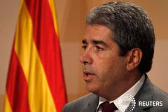 La Fiscalía pide 9 años de inhabilitación para Homs por el 9-N en Cataluña Homs cuando era portavoz del Gobierno regional durante una rueda de prensa en Barcelona, el 28 de agosto de 2012