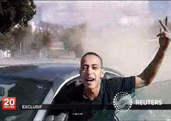una imagen congelada extraída de un vídeo sin fecha difundido el 21 de marzo por la televisión nacional francesa France 2 en el que dicen que aparece Mohamed Merah