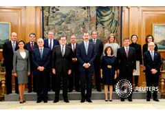 Rajoy posa con sus ministros en el Palacio de la Zarzuela el 4 de noviembre de 2016 Rajoy posa con sus ministros en el Palacio de la Zarzuela el 4 de noviembre de 2016