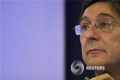El nuevo presidente de Bankia asumirá el cargo el miércoles José Ignacio Goirigolzarri, durante una rueda de prensa en la época en el BBVA