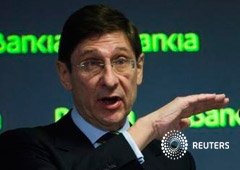 El presidente de Bankia gesticulando durante una rueda de prensa el 3 de febrero de 2014 El presidente de Bankia gesticulando durante una rueda de prensa el 3 de febrero de 2014
