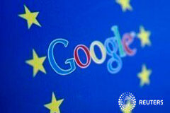 La Comisión Europea impone a Google una multa récord de 2.420 millones Una fotoilustración con los logos de Google y la UE en Sarajevo.