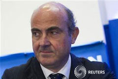 El Gobierno dará más poder al FROB en la nueva ley bancaria En la imagen, el ministro español de Economía, Luis de Guindos