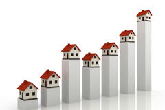 Disparidad de criterios entre los Juzgados a la hora de imputar los gastos generados por la formalización de préstamos hipotecarios. Criterio que debe fijarse para la imposición de costas El dibujo de un gráfico formado por barras y encima de cada una de ellas el dibujo de una casa