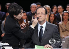 Hollande se prepara para intervenir en el programa 