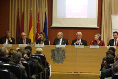 Thomson Reuters Aranzadi y el ICAM publican `Memoria de la Abogacía española. Abogados de Madrid. Abogados de España´ (Ed. Aranzadi) De izquierda a derecha: Rogelio Pérez, José Manuel Pradas, Sonia Gumpert, Carlos Carnicer, Javier Moscoso, María del Rosario García y Javier Navarro