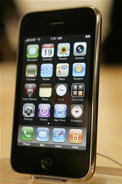 Imagen del iPhone 3GS en una tienda de la empresa en San Francisco, California, el pasado mes de junio.