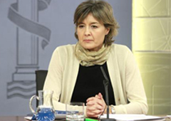 La ministra de Agricultura, Alimentación y Medio Ambiente, Isabel García Tejerina, en la rueda de prensa posterior al Consejo de Ministros.