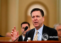 El director del FBI durante una comparecencia en el Congreso de EEUU, el 20 de marzo de 2017 El director del FBI durante una comparecencia en el Congreso de EEUU, el 20 de marzo de 2017