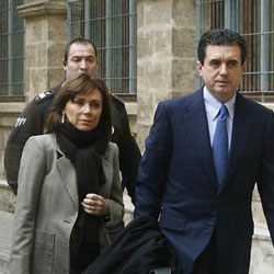 Matass llega a declarar a Palma de Mallorca, el 25 de marzo de 2010.