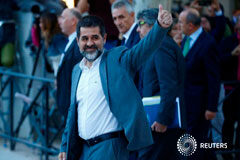 Jordi Sànchez pide salir de la cárcel para ser elegido ‘president’ el 12 de marzo Jordi Sànchez a su llegada a la Audiencia Nacional en Madrid el 6 de octubre de 2017
