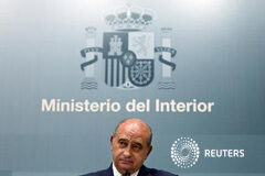 La Audiencia investiga si Interior reveló secretos sobre Cordón El ministro del Interior, Jorge Fernández Díaz, en rueda de prensa el 2 de agosto de 2012 en Madrid