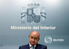 El ministro del Interior, Jorge Fernández Díaz, en rueda de prensa el 2 de agosto de 2012 en Madrid