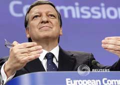 el presidente de la Comisión Europea José Manuel Durao Barroso en una rueda de prensa en Bruselas, el 30 de mayo de 2012