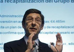 El presidente de Bankia, José Ignacio Goirigolzarri, durante una rueda de prensa en Madrid