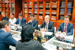 Campo pide a las asociaciones de jueces y fiscales su cooperación para sacar adelante el Plan Justicia 2030 Juan Carlos Campo con ocho asociaciones de jueces y fiscales