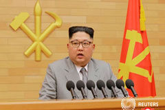 Corea del Norte sostendrá conversaciones con Corea del Sur el 9 de enero El líder norcoreano, Kim Jong Un, en una fotografía distribuida por la agencia KCNA en Pyongyang el 1 de enero de 2018