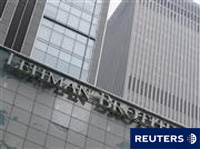Letrero de Lehman Brothers en la sede de New York