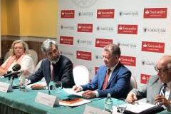 El presidente del Tribunal Supremo y del CGPJ señala que el correcto funcionamiento de la Justicia contribuye al progreso económico de un país Imagen del acto