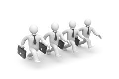 Medidas cautelares y juicio de probabilidad en los créditos contingentes litigiosos (art. 87.4 de la Ley Concursal) Varios muñecos en línea con maletines