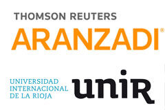 Thomson Reuters Aranzadi colabora con el Máster universitario para el ejercicio de la abogacía de UNIR Logos Aranzadi y Unir