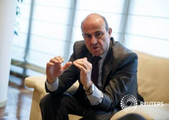 El ministro durante una entrevista con Reuters el 4 de marzo en Madrid