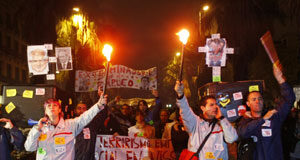 Se recrudecen las protestas laborales en Barcelona por el ERE de Nissan Se recrudecen las protestas laborales en Barcelona por el ERE de Nissan