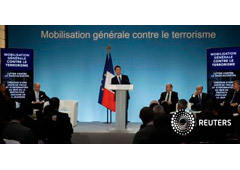El primer ministro francés Manuel Valls en una rueda de prensa en la que anunció las nuevas medidas de seguridad, en París, el 21 de enero de 2015