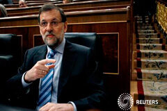 Rajoy se estrena en un debate de la nación marcado por la corrupción El presidente del Gobierno, Mariano Rajoy, en una sesión del Congreso de los Diputados en Madrid, el 13 de febrero de 2013