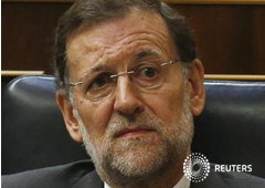 El presidente del Gobierno, Mariano Rajoy, en una sesión en el Congreso de los Diputados en Madrid el 12 de septiembre