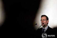 PP y PSOE aplazan debate electoral tras la muerte a tiros de una política El presidente del Gobierno, Mariano Rajoy, en Madrid el 12 d e mayo de 2014