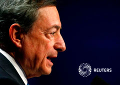 El presidente del Banco Central Europeo (BCE), Mario Draghi, habla en Fráncfort, Alemania, el 16 de noviembre de 2018