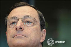 Draghi, cauto sobre la crisis y la estrategia de salida el presidente del BCE, Mario Draghi