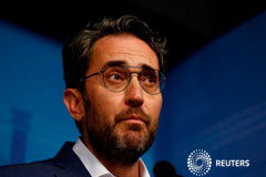 Dimite el ministro español más breve de la historia Maxim Huerta durante la declaración institucional en la que anunció su dimisión el 13 de junio