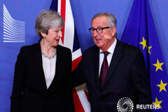 Juncker «no es muy optimista» sobre el acuerdo del Brexit El presidente de la Comisión Europea, Jean-Claude Juncker, se reúne con la primera ministra británica,Theresa May, en la sede de la Comisión en Bruselas, el 20 de febrero de 2019