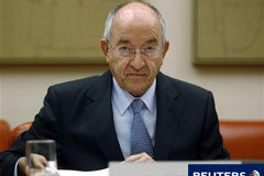 El Banco de España apunta a una lenta recuperación en 2011 Miguel Ángel Fernández Ordóñez, antes de una comparecencia parlamentaria en Madrid el 5 de octubre de 2010.
