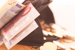 Exoneración de deudas de seguridad social en la venta de unidades productivas en el concurso de acreedores Billetes euros