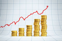 La inversión extranjera en M&A en España se dispara un 140% en 2017 Un gráfico y unas monedas