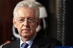 Mario Monti, designado para formar nuevo gobierno en Italia Imagen de Monti tras reunirse con Napolitano el 13 de noviembre en el Palacio del Quirinale en Roma