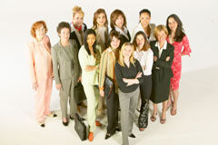 Las distintas brechas laborales que afectan a las profesionales se mantienen Un grupo de mujeres