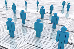 ¿Qué pasa con el empleo juvenil? Muñequitos azules sobre prensa