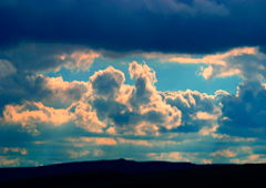 Un cielo nuboso