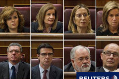Los ministros de Rajoy juran sus cargos ante el Rey Los ministros de Rajoy